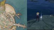 Fishing spots are marked on the map (Image via A Plus)